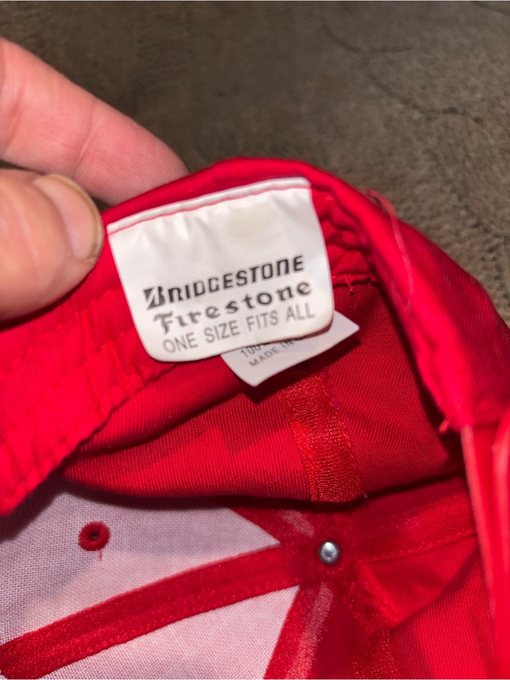 Firestone Racing Red Snapback Baseball Hat Cap - Picture 5 of 6